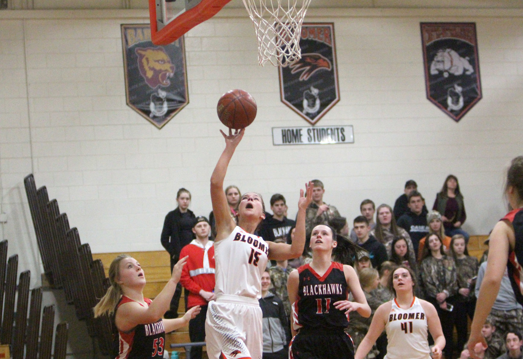 Baldwin-Woodville at Bloomer girls basketball 2-22-19